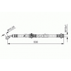 1 987 481 287 BOSCH Тормозной шланг