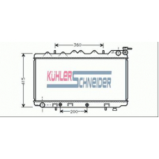 1606401 KUHLER SCHNEIDER Радиатор, охлаждение двигател