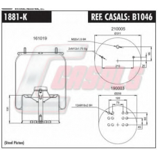 B1046 CASALS Кожух пневматической рессоры