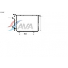 RT2062 AVA Радиатор, охлаждение двигателя