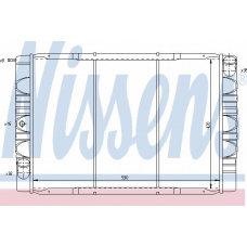 65492 NISSENS Радиатор, охлаждение двигателя