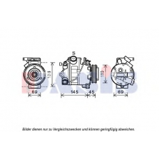 852683N AKS DASIS Компрессор, кондиционер