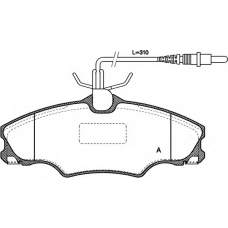 BPA0603.04 OPEN PARTS Комплект тормозных колодок, дисковый тормоз