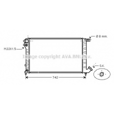 CNA2147 AVA Радиатор, охлаждение двигателя