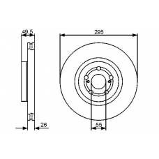 0 986 479 423 BOSCH Тормозной диск