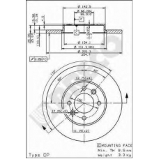 BS 7442 BRECO Тормозной диск