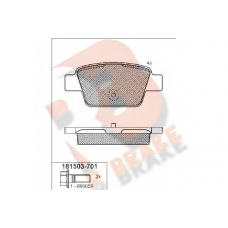 RB1503-701 R BRAKE Комплект тормозных колодок, дисковый тормоз