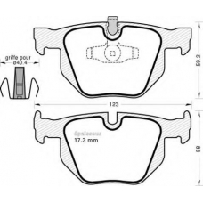 814 MGA Комплект тормозных колодок, дисковый тормоз