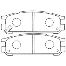 PN-7249 JNBK Колодки тормозные