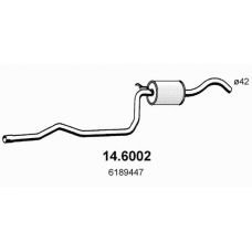 14.6002 ASSO Средний глушитель выхлопных газов