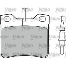 598063 VALEO Комплект тормозных колодок, дисковый тормоз