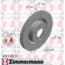 450.5202.20 ZIMMERMANN Тормозной диск