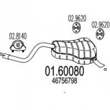01.60080 MTS Глушитель выхлопных газов конечный