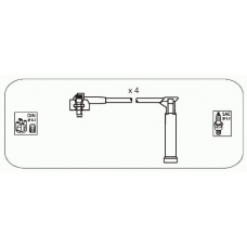 FS31 JANMOR Комплект проводов зажигания
