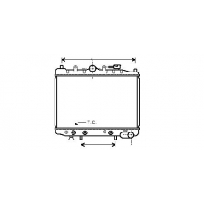 MZ2028 AVA Радиатор, охлаждение двигателя