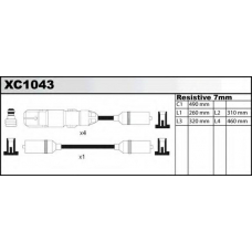 XC1043 QUINTON HAZELL Комплект проводов зажигания