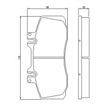 0 986 468 350 BOSCH Комплект тормозных колодок, дисковый тормоз