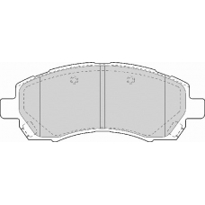 FD7060A NECTO Комплект тормозных колодок, дисковый тормоз