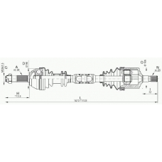 DRS6139.00 OPEN PARTS Приводной вал