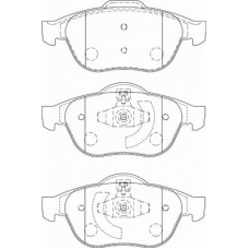 FD7228A NECTO Комплект тормозных колодок, дисковый тормоз