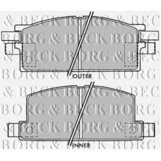 BBP1020 BORG & BECK Комплект тормозных колодок, дисковый тормоз