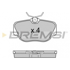 BP2425 BREMSI Комплект тормозных колодок, дисковый тормоз