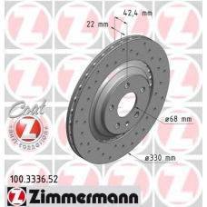 100.3336.52 ZIMMERMANN Тормозной диск