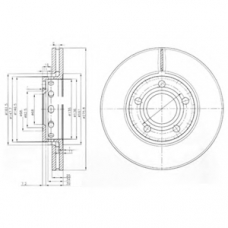 BG2518 DELPHI Тормозной диск