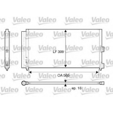 818021 VALEO Конденсатор, кондиционер