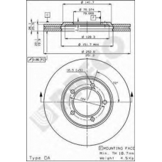 BS 7872 BRECO Тормозной диск