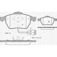 8110 29154 TRIDON Brake pads - front