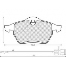 430216170311 MAGNETI MARELLI Комплект тормозных колодок, дисковый тормоз