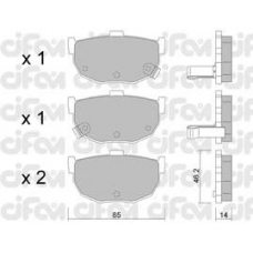 822-362-0 CIFAM Комплект тормозных колодок, дисковый тормоз