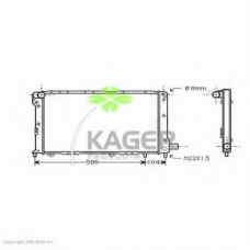 31-2100 KAGER Радиатор, охлаждение двигателя