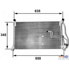 8FC 351 035-151 HELLA Конденсатор, кондиционер