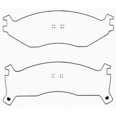 J PA-056AF JAPANPARTS Комплект тормозных колодок, дисковый тормоз