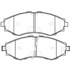 AKD-0374 ASVA Комплект тормозных колодок, дисковый тормоз