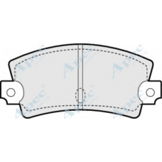 PAD286 APEC Комплект тормозных колодок, дисковый тормоз