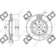BD1270 DJ PARTS Тормозной диск