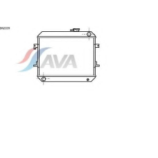 DN2039 AVA Радиатор, охлаждение двигател