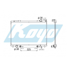 PA010986 KOYO P-tank corrugate-fin ass'y