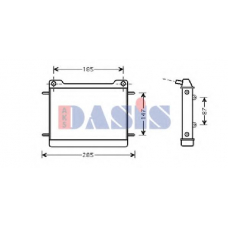 120081N AKS DASIS Радиатор, охлаждение двигателя