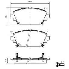 K407301 Vema Комплект тормозных колодок, дисковый тормоз