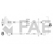 83910 FAE Комплект проводов зажигания