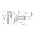 CVJ5521.10 OPEN PARTS Шарнирный комплект, приводной вал