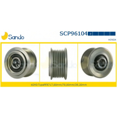 SCP96104.0 SANDO Ременный шкив, генератор