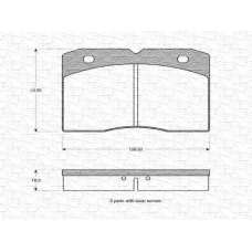 363702160169 MAGNETI MARELLI Комплект тормозных колодок, дисковый тормоз