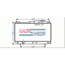 5200341 KUHLER SCHNEIDER Радиатор, охлаждение двигател