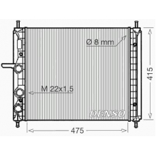 DRM09029 DENSO Радиатор, охлаждение двигателя