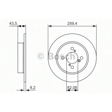 0 986 479 792 BOSCH Тормозной диск